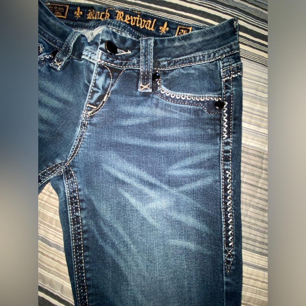 Rock Revival Jeans Jacklyn Easy Boot Women’s Size 26 - Picture 3 of 16